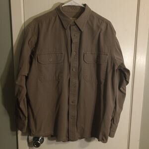 Red Head Mens M Brown Canvas Outdoor Workwear Shirt Jacket Utility Pockets